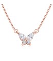 Luminous Butterfly Silver Necklace SPE-5669